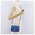 Borsa a tracolla CHANEL Chain Mini Matelasse in pelle d'agnello blu argento CC Auth 167777SM - vista 31