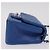 Borsa a tracolla CHANEL Chain Mini Matelasse in pelle d'agnello blu argento CC Auth 167777SM - vista 4