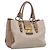 Borsa a mano Miu Miu Madras in pelle beige e oro autentica 207444 D'oro