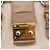 Borsa a mano Miu Miu Madras in pelle beige e oro autentica 207444 D'oro - vista 21