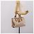 Borsa a mano Miu Miu Madras in pelle beige e oro autentica 207444 D'oro - vista 29