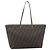 Borsa Tote FENDI Zucca Canvas PVC Nero Marrone 8BH185 Auth hk4222A - vista 13