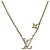 LOUIS VUITTON Collar LV Iconic metal Silver M00596 LV Auth 205480M Plata