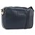 Borsa a Tracolla Christian Dior Pelle Navy Gold Auth 207524 D'oro Blu navy
