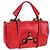 Borsa a mano FENDI in pelle 2way rossa tono oro 8BN199 Auth 206644V
