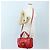 Borsa a mano FENDI in pelle 2way rossa tono oro 8BN199 Auth 206644V - vista 29