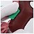 Hermès HERMES Rodeo PM Charm Leather Brown Green Auth LN083M Braun Grün - Ansicht 17