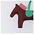 Hermès HERMES Rodeo PM Charm Leather Brown Green Auth LN083M Braun Grün - Ansicht 3