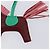 Hermès HERMES Rodeo PM Charm Leather Brown Green Auth LN083M Braun Grün - Ansicht 5