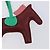 Hermès HERMES Rodeo PM Charm Leather Brown Green Auth LN083M Braun Grün - Ansicht 9
