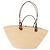 Sac Cabas LOEWE Anagram Raffia Beige Brown Auth ka6529V Marron - vue 2