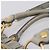 Miu Miu Handtasche Leder 2way Grau Gold Authentisch 167739M Braun Golden - Ansicht 8