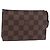LOUIS VUITTON Damier Ebene Poche Toilette 15 Pouch N47548 LV Auth 167755M