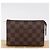LOUIS VUITTON Damier Ebene Poche Toilette 15 Pouch N47548 LV Auth 167755M - vista 12