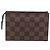 LOUIS VUITTON Damier Ebene Poche Toilette 15 Pouch N47548 LV Auth 167755M - vista 2