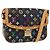 LOUIS VUITTON Monogram Multicolor Sologne Shoulder Bag Black M92639 Auth ka6471V Noir