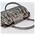 Borsa Salvatore Ferragamo Gancini effetto coccodrillo Silver Gold Auth 205427A Argento D'oro - vista 6