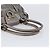 Borsa Salvatore Ferragamo Gancini effetto coccodrillo Silver Gold Auth 205427A Argento D'oro - vista 7