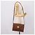 Céline Bolsa de Ombro CELINE Couro Marrom Dourado Auth 205342 - vista 22
