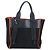 Sac Tote PRADA Uverture Canvas 2way Noir Argent Auth 206647 Argenté - vue 2