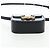 Céline CELINE Triomphe Shoulder Pouch Leder Schwarz Gold Auth LN079M Golden - Ansicht 5