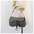 Borsa Double Saddle Christian Dior Trotter Canvas Navy Gold Tone Auth 206654V Blu navy - vista 27