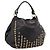 Borsa a Tracolla Miu Miu Pelle Nero Tono Oro Auth 167742M