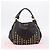 Borsa a Tracolla Miu Miu Pelle Nero Tono Oro Auth 167742M - vista 12