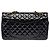 Borsa CHANEL Timeless/Classique in Pelle verniciata Nera - 103960 Nero - vista 3