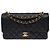 CHANEL Timeless/Classique Tasche aus schwarzem Leder - 103966 - Ansicht 3