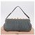 Borsa a tracolla Miu Miu Matelassé con strass in camoscio grigio oro Auth BA15755V Marrone D'oro - vista 12