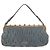 Borsa a tracolla Miu Miu Matelassé con strass in camoscio grigio oro Auth BA15755V Marrone D'oro - vista 2