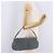 Borsa a tracolla Miu Miu Matelassé con strass in camoscio grigio oro Auth BA15755V Marrone D'oro - vista 27