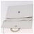 Céline CELINE Circle Shoulder Bag Leather White Silver Auth 207586A Silvery - view 10
