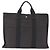 Hermès Sac à main HERMES Her Line MM Canvas Gris Argent Auth 207576A Marron Argenté - vue 3