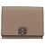 LOEWE Anagram Trifold Wallet Leather Beige Silver Auth 205328M Silvery - view 13