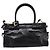 Bolso PRADA Bonnie de piel 2way Negro Oro Auth BA15756SAM Dorado - vista 2