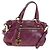 Miu Miu Handtasche Leder 2way Lila Gold Auth 204521V Golden