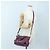 Miu Miu Handtasche Leder 2way Lila Gold Auth 204521V Golden - Ansicht 32