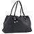 Borsa Tote GUCCI Pretty Sherry Line in pelle nera e oro 163805 Auth 207457V Nero D'oro