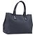 Bolso Tote Bottega Veneta Cuero Navy Silver 222498 Auth bs37507 Plata Azul marino