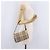 BURBERRY Nova Check Handtasche PVC Leather Beige Silver Auth ka6510A Silber - Ansicht 22