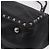 Bolso Valentino Studs de piel 2way Negro Plata Auth ka6536 - vista 18