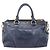 Miu Miu Handtasche Leder 2way Navy Gold Auth am12765V Golden Marineblau - Ansicht 2