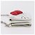 Balenciaga Chain Shoulder Compact Wallet Leder 2way Weiß 623241 Auth 202531M Silber - Ansicht 5