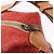 Céline Bolso de hombro CELINE C Macadam Gamuza Rojo Plata Auth BA16141 Roja - vista 22