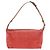Céline Bolso de hombro CELINE C Macadam Gamuza Rojo Plata Auth BA16141 Roja - vista 3