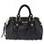 Bolsa de mão Miu Miu em couro 2way Preta Dourada Auth 167738SAM Preto Dourado - vista 13