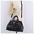Bolsa de mão Miu Miu em couro 2way Preta Dourada Auth 167738SAM Preto Dourado - vista 29