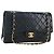 Borsa a tracolla CHANEL Chain Matelasse25 Lamb Skin Black Gold CC Auth BA16028SAV Nero D'oro